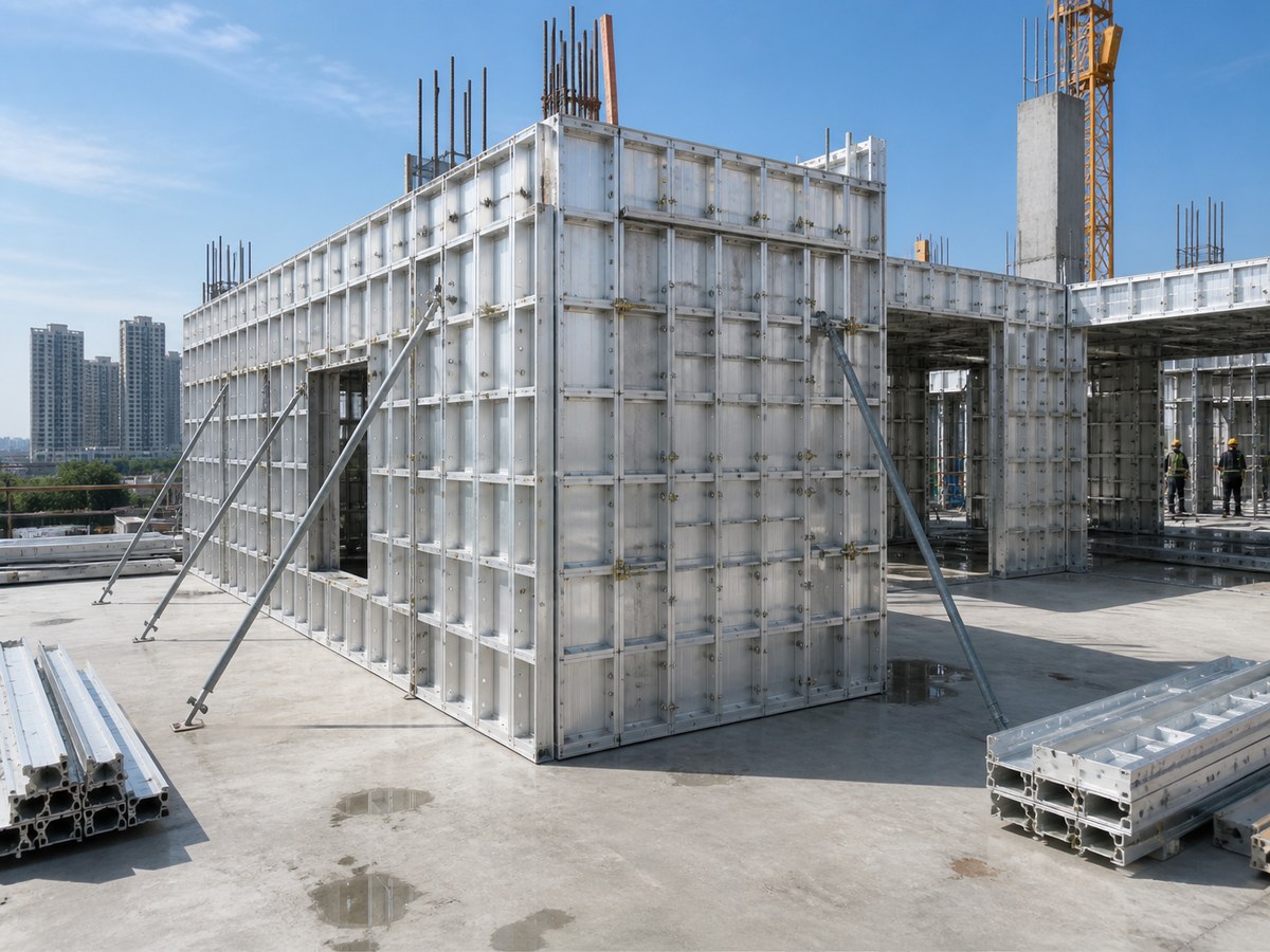 Reusable aluminum formwork system for construction